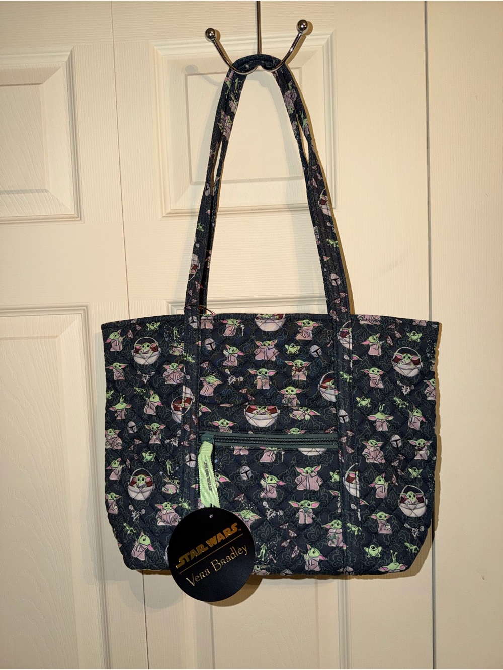 Vera Bradley Small Vera Tote NWT Grogu Medallion